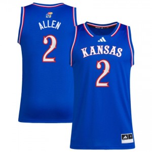 Men's Corbin Allen Royal KU #2 Game Jersey 435556-420