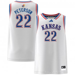 Men's Darryn Peterson White Kansas #22 Game Jerseys 305573-310