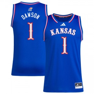Men's Jayden Dawson Royal University of Kansas #1 2025-26 Jersey 312058-234