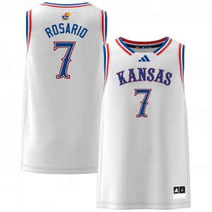 Men's Kohl Rosario White Kansas Jayhawks #7 Official Jerseys 304954-185