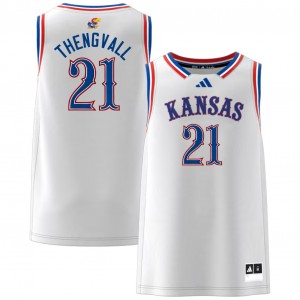 Men's Will Thengvall White Kansas Jayhawks #21 Alumni Jersey 370702-311
