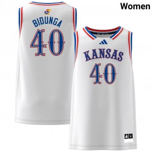 Women's Flory Bidunga White Kansas #40 Alumni Jersey 954555-565