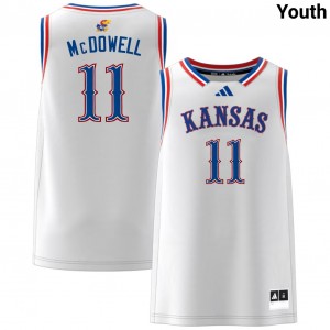 Youth Jamari McDowell White Kansas #11 Alumni Jerseys 578127-499